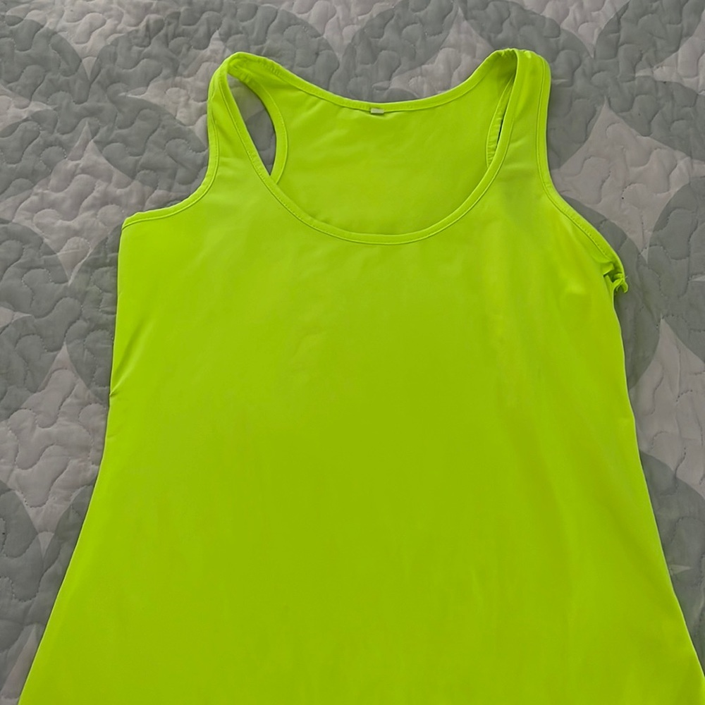 Neon yellow athletic shirt